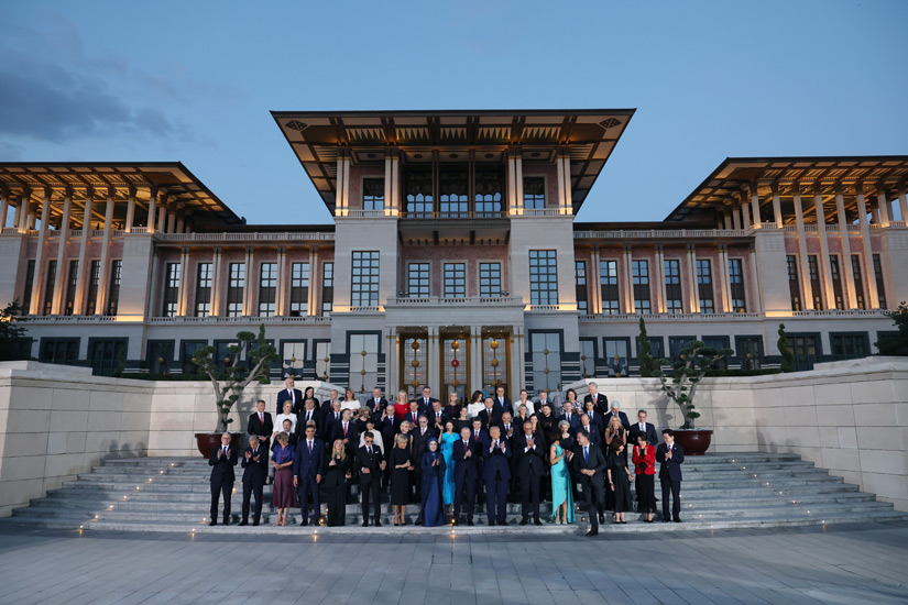 Cumhurbaşkanlığı Külliyesi’nde, devlet ve hükümet başk