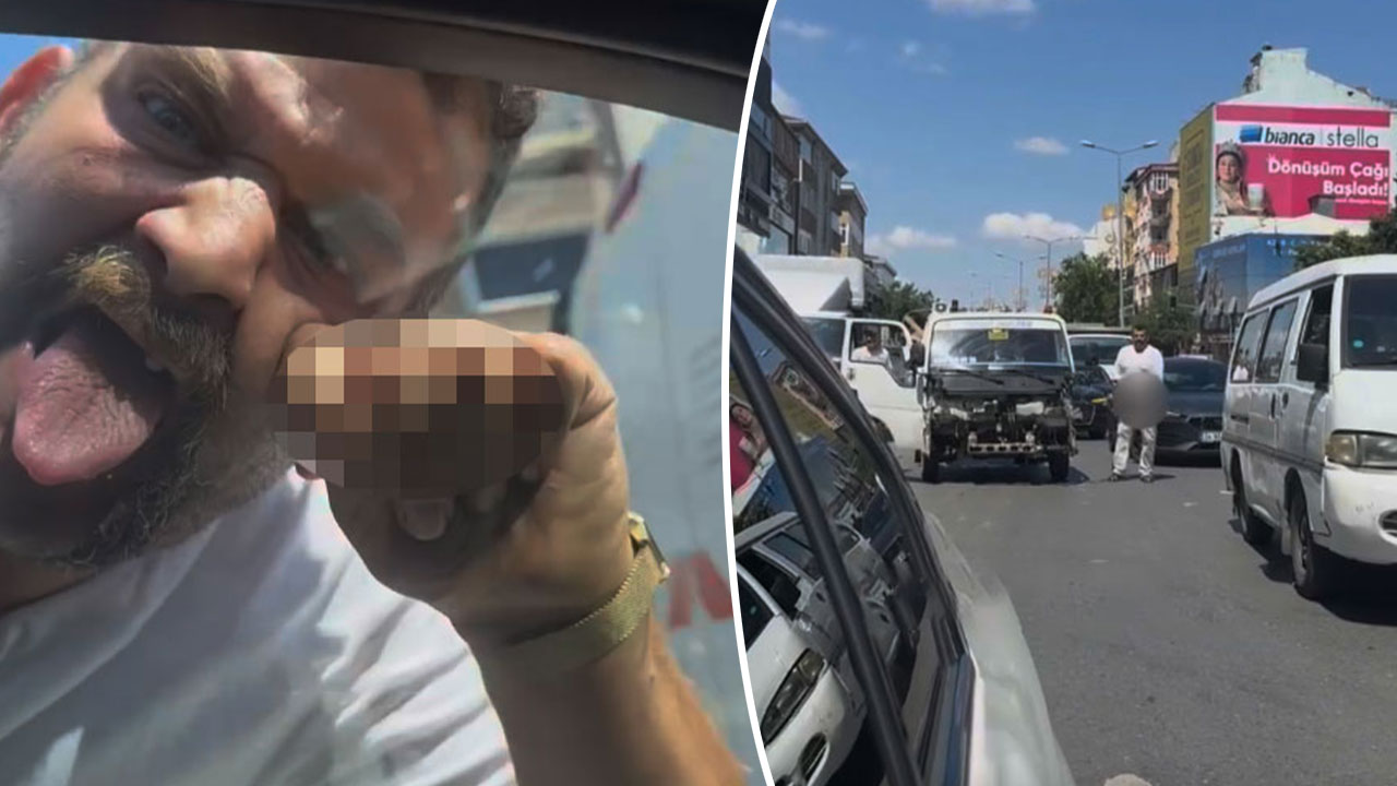 Tartıştığı sürücüye cinsel organını gösteren şüpheli yakalandı!