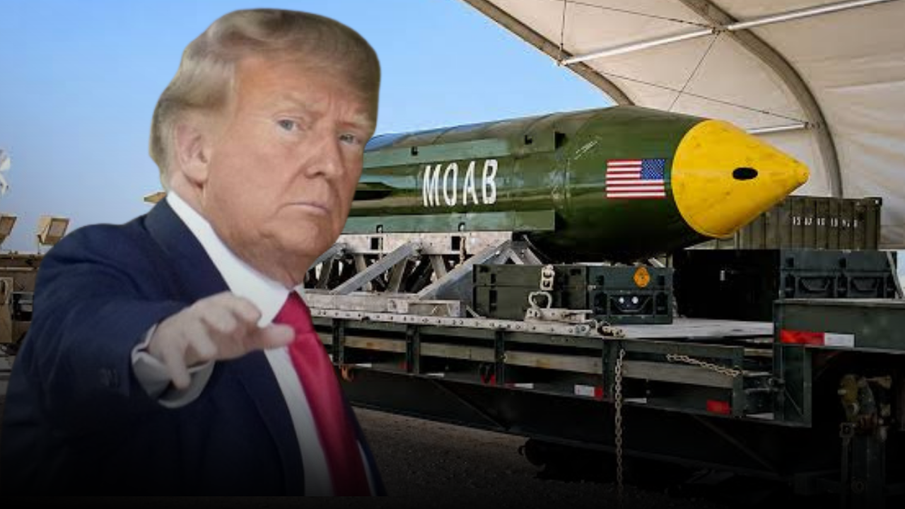Trump'tan İran büyük gözdağı! MOAB bombasını kullanabiliriz