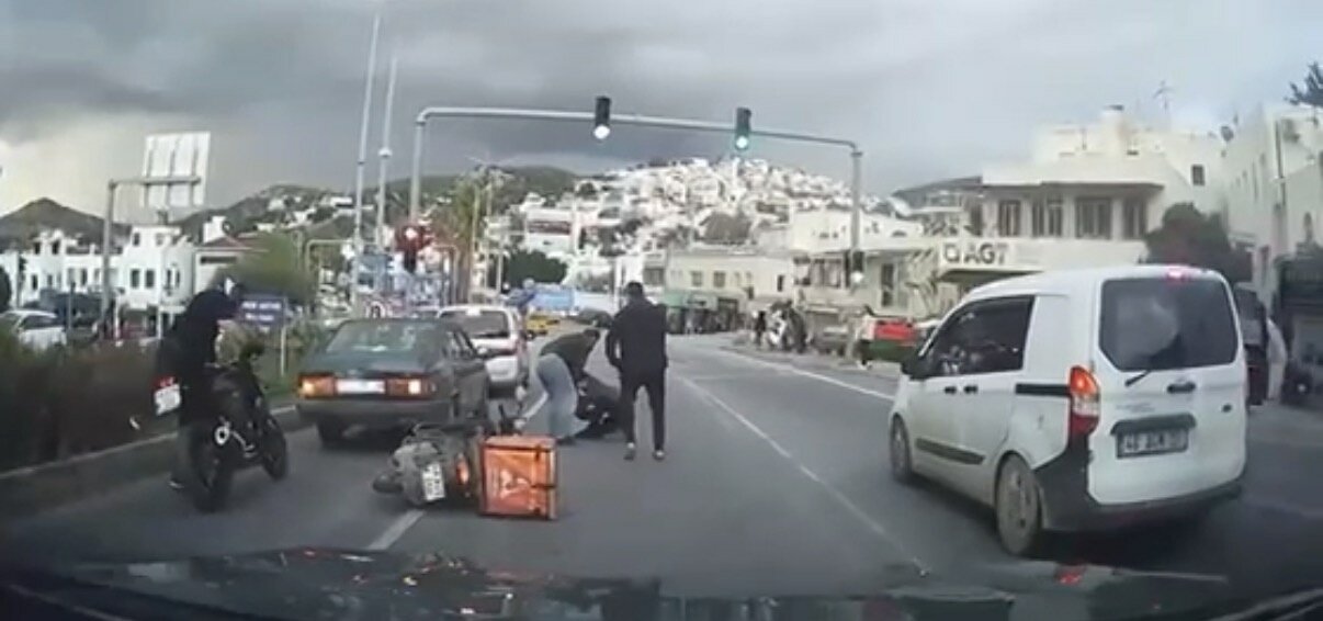 Bodrum'da motokuryeye saldırının cezası: 360 bin TL!
