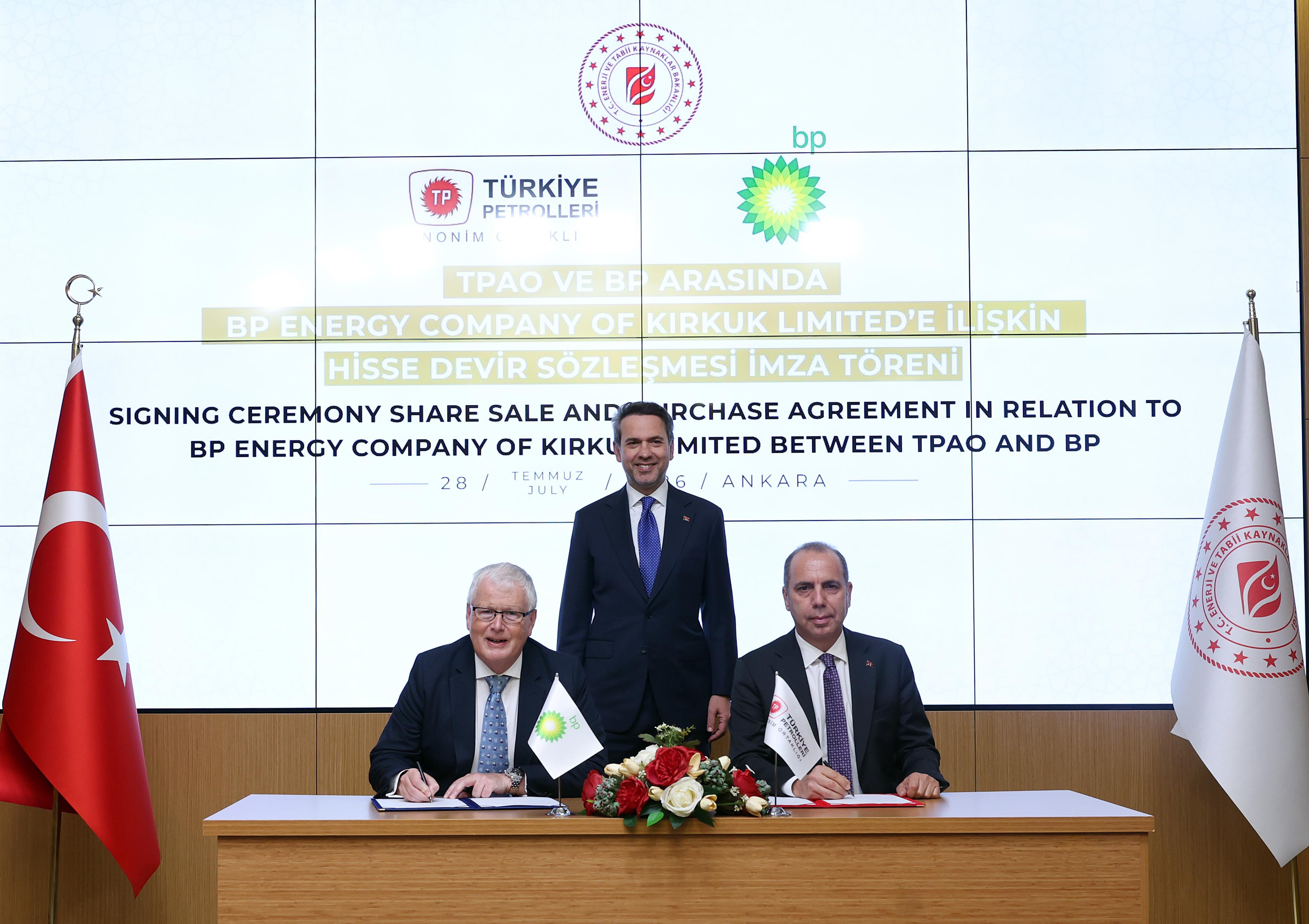 TPAO, BP'nin Kerkük merkezli şirketinin yüzde 15 hissesini satın aldı!