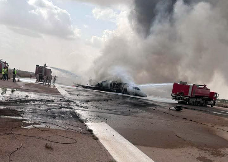 İş insanı Hamdi Akın'ın jeti Libya’da yandı