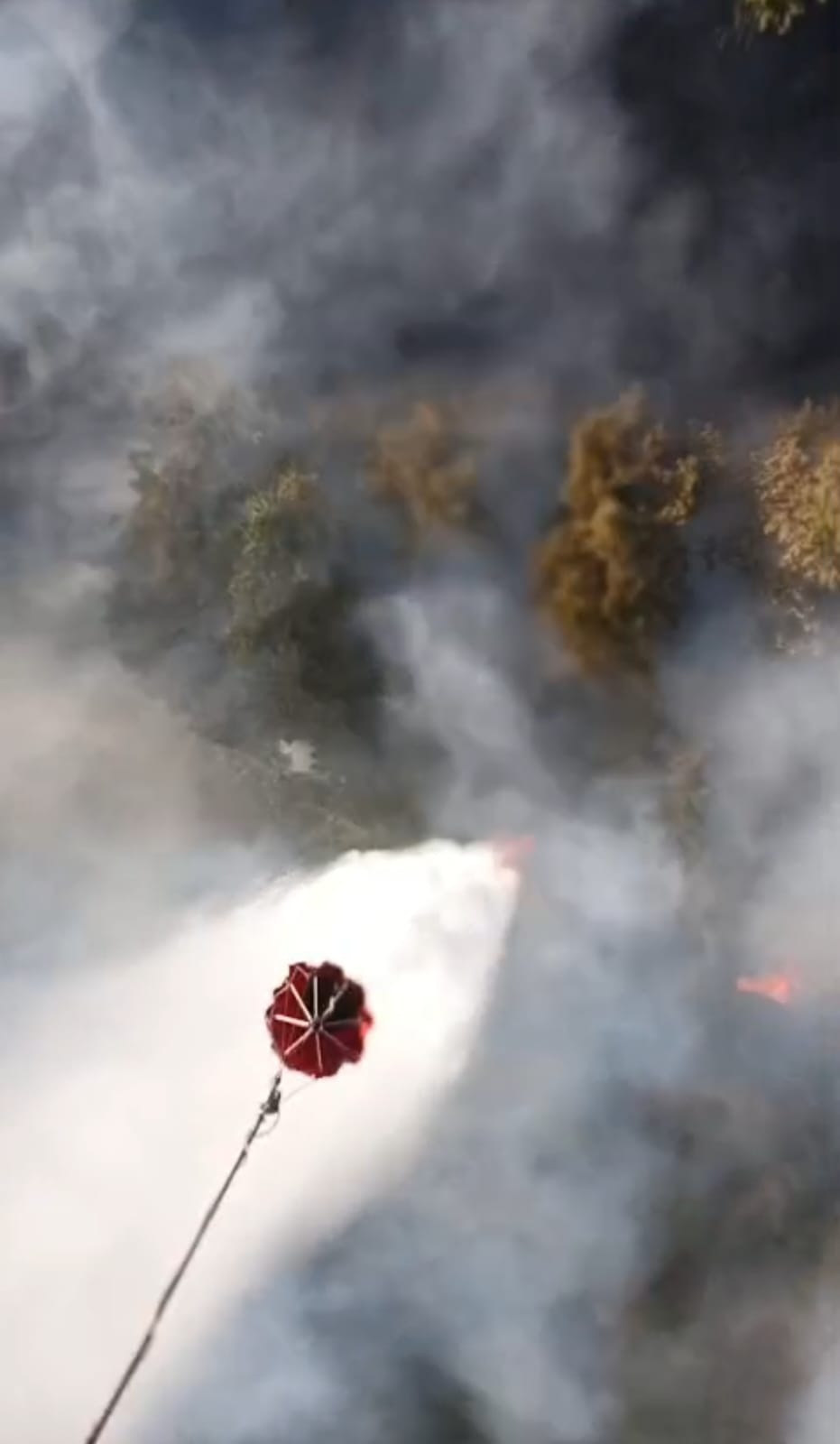 Uludağ'da yangın! Helikopterlerle müdahale ediliyor