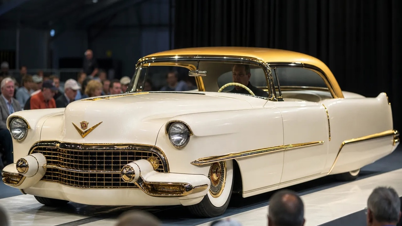 Bir Adet Üretilmişti: 73 Yıllık Altın Kaplama Cadillac Rekor Fiyata Satıldı