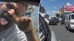 Tartıştığı sürücüye cinsel organını gösteren şüpheli yakalandı!